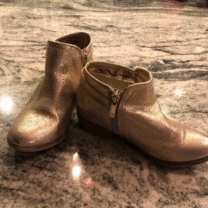 Little girls gold booties- Nina sz 13